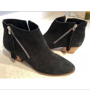 Black Suede Ankle Booties